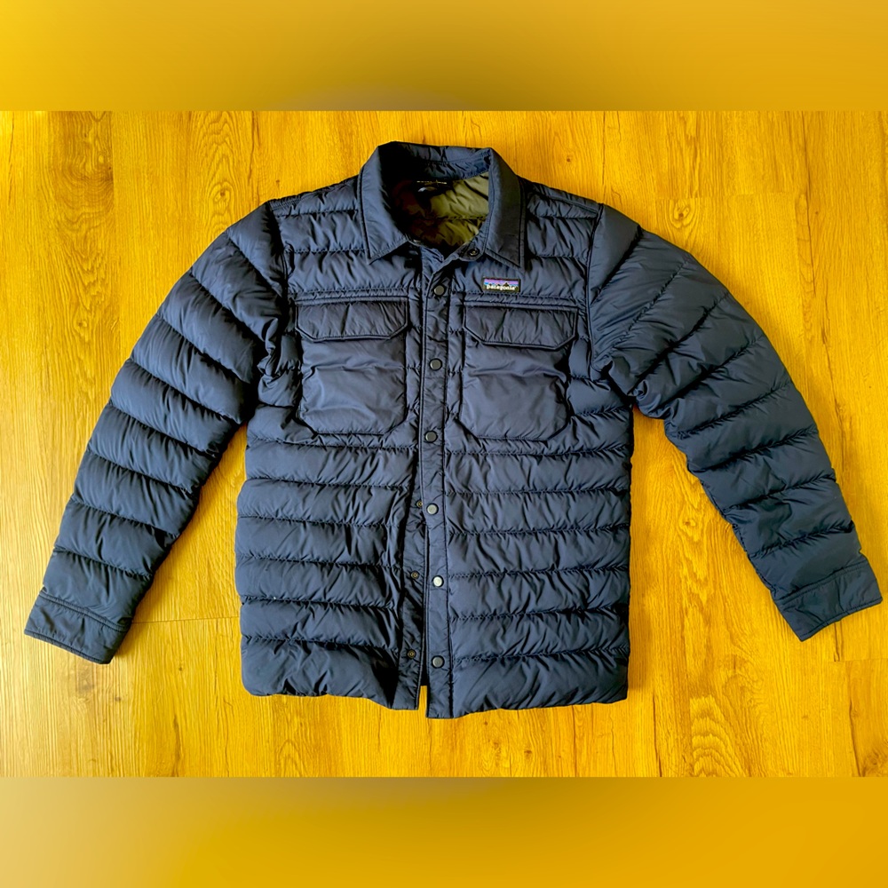 Patagonia Silent Down Shirt Jacket - Navy